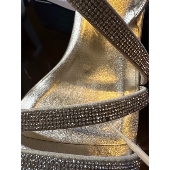 Naturalizer Womens Vanessa2 Rhinestone Embellished Strappy Heel Sandal 10M Champ - Picture 11 of 11